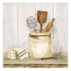 Kirklands Home Canvas Art|Vintage Kitchen I Giclee Canvas Art Print, 20x20 White