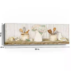 Kirklands Home Canvas Art|Vintage Kitchen Panel Giclee Canvas Art Print