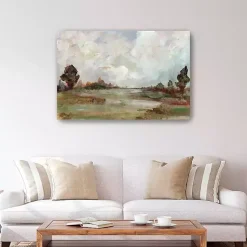 Kirklands Home Canvas Art|Vintage Landscape Canvas Art Print, 48x32 in. Green