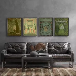 Kirklands Home Framed Art|Vintage Little Women Book Cover Framed Wall Art Green