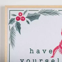 Online Vintage Merry Little Christmas Wall Plaque Christmas Art & Wall Decor