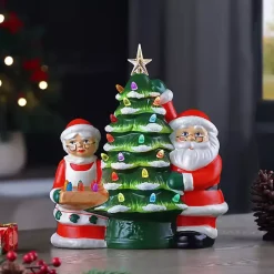 Vintage Mr. and Mrs. Claus Pre-Lit Decoration Christmas Decorations