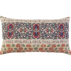 Clearance Vintage Prints Cotton Lumbar Pillow Pillows