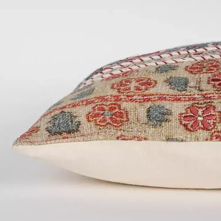 Clearance Vintage Prints Cotton Lumbar Pillow Pillows