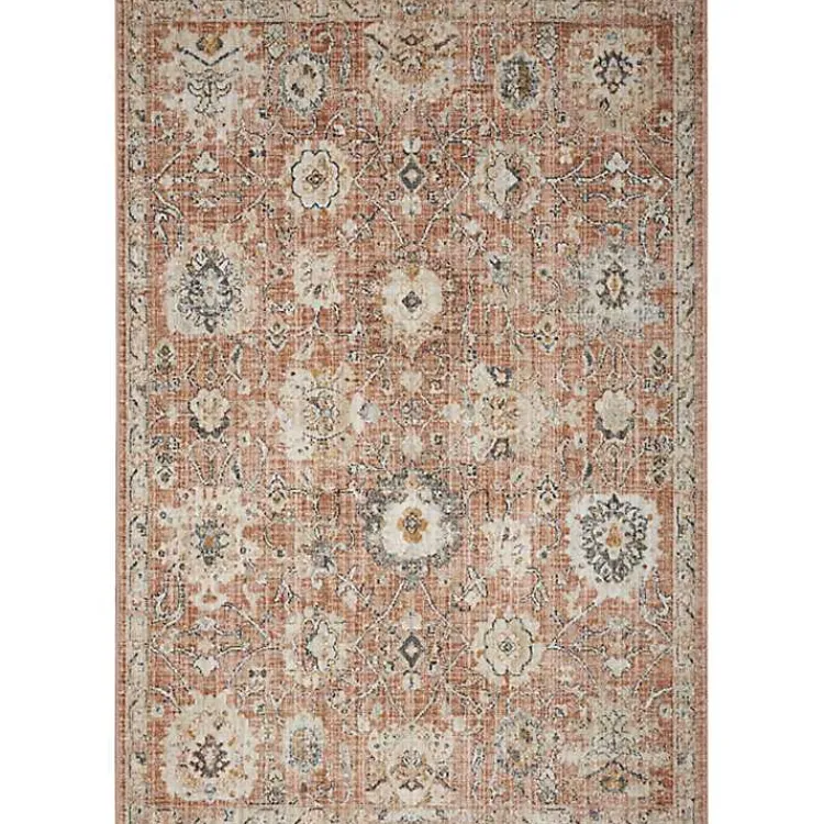 Kirklands Home Area Rugs|Vintage Rust Oushak Area Rug, 5x7