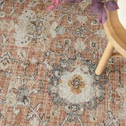 Kirklands Home Area Rugs|Vintage Rust Oushak Area Rug, 5x7