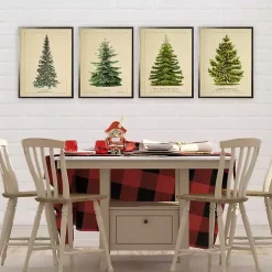 Sale Vintage Spruce Tree Framed Art Print Christmas Art & Wall Decor