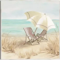 Kirklands Home Canvas Art|Vintage Vacation II Framed Canvas Art Print