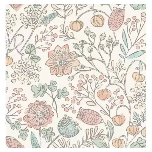 Kirklands Home Wall Murals & Wallpaper|Vintage Woodland Floral Peel & Stick Wallpaper