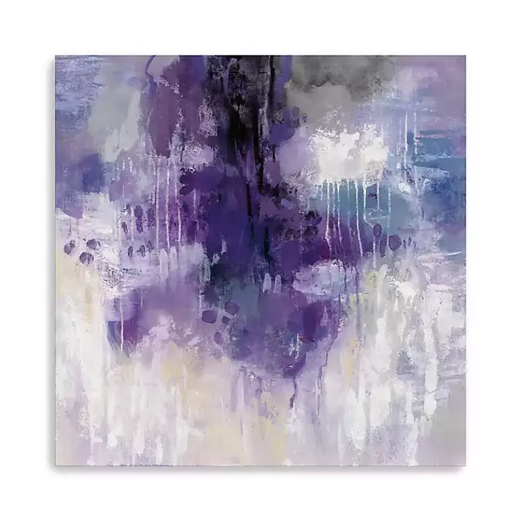 Kirklands Home Canvas Art|Violet Rain Canvas Art Print Blue