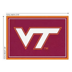 Kirklands Home Area Rugs|Virginia Tech Area Rug, 3x4 Red