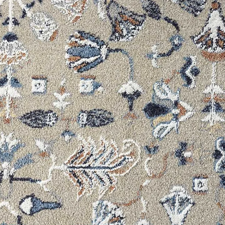 Kirklands Home Area Rugs|Vista Blue Beige Area Rug, 5x7
