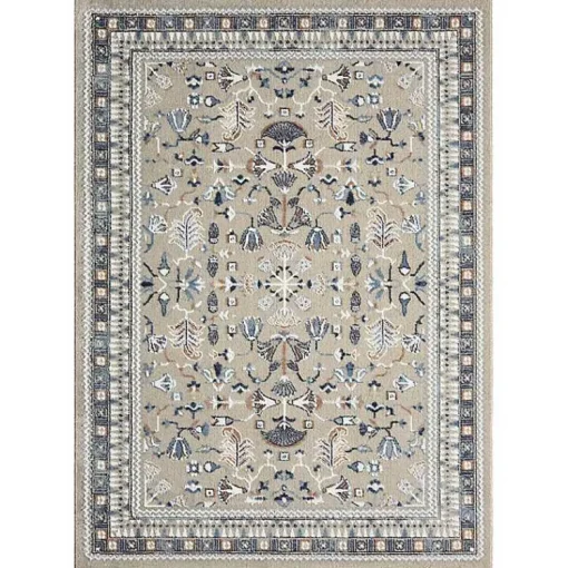 Kirklands Home Area Rugs|Vista Blue Beige Area Rug, 7x9