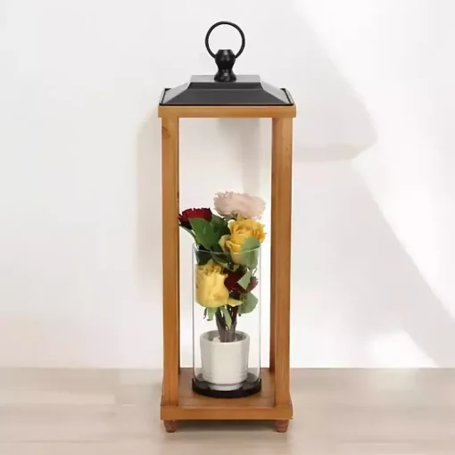 Best Vivora Wooden Open Lantern, 24 in. Lanterns