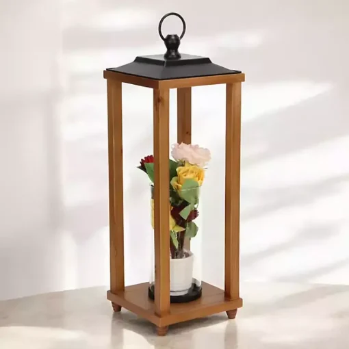 Best Vivora Wooden Open Lantern, 24 in. Lanterns