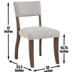 Kirklands Home Dining Chairs|Wade Upholstered Dining Chairs, Set of 2 Gray