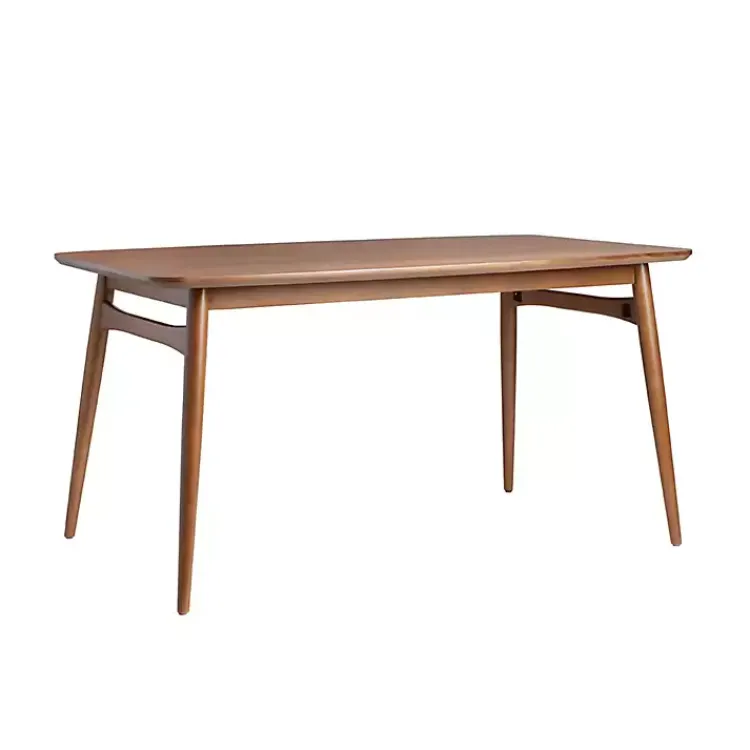 Kirklands Home Dining Tables|Walnut Ash Wood Mid-Century Modern Dining Table Brown