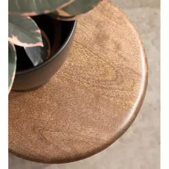 Kirklands Home Accent & End Tables|Walnut Tirollo Accent Table Brown