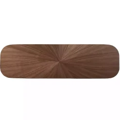 Kirklands Home Console Tables|Walnut Wood Frame Splayed Legs Console Brown