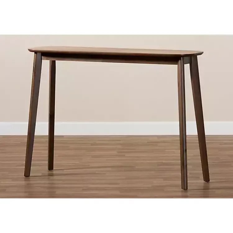 Kirklands Home Console Tables|Walnut Wood Frame Splayed Legs Console Brown