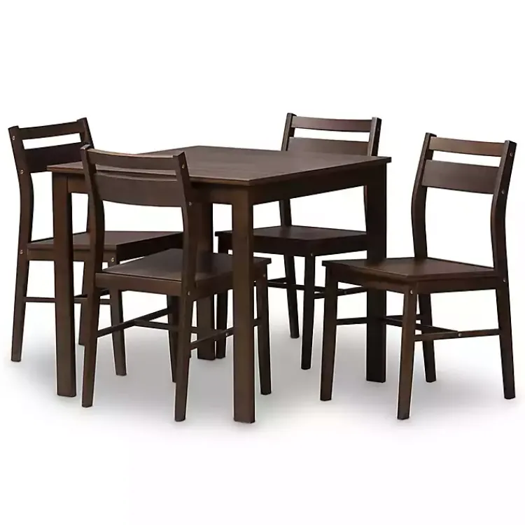 Kirklands Home Dining Sets|Walnut Contemporary Wood 5-pc. Dining Set