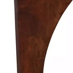 Kirklands Home Accent & End Tables|Walnut Cut-Out Round Accent Table Brown