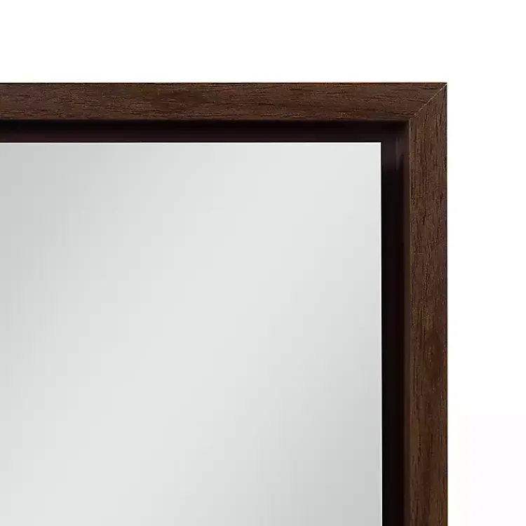 Kirklands Home Decorative Mirrors|Walnut Evans Wood Panel Wall Mirror
