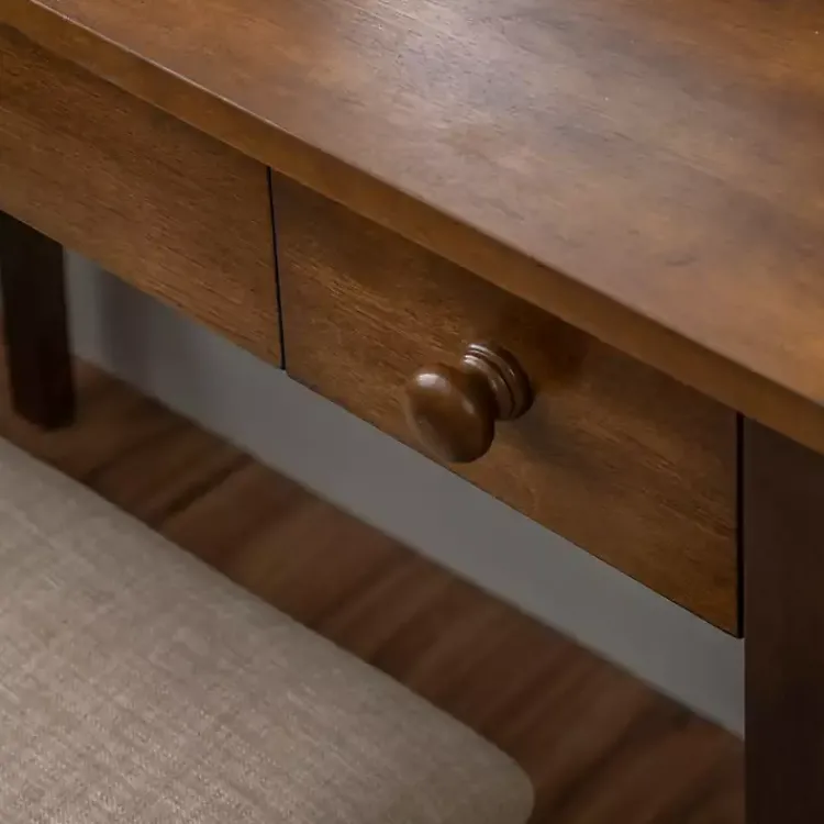 Kirklands Home Dressers & Chests|Walnut Lorna Tilting Mirror 2-pc. Vanity Set Brown