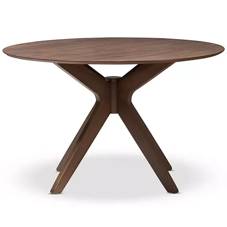 Kirklands Home Dining Tables|Walnut Round Monte Dining Table Brown