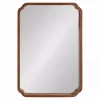 Kirklands Home Decorative Mirrors|Walnut Scallop Rectangle Wall Mirror