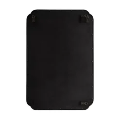 Kirklands Home Decorative Mirrors|Walnut Scallop Rectangle Wall Mirror