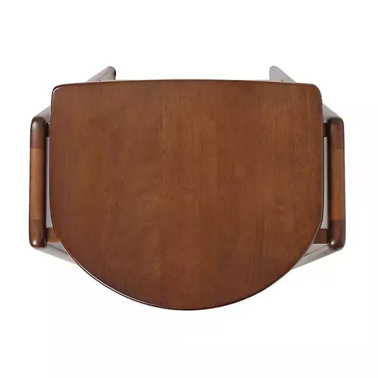 Kirklands Home Bar Stools & Counter Height Stools|Walnut Wood Backless Bar Stool Brown