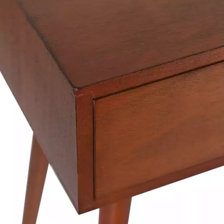 Kirklands Home Accent & End Tables|Walnut Wood 1-Drawer Arthur Accent Table Brown