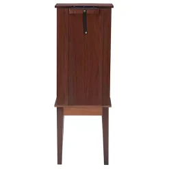 Kirklands Home Dressers & Chests|Walnut Wood 6-Drawer Maddie Jewelry Armoire Brown