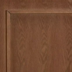 Kirklands Home Beds & Headboards|Warm 3-Panel Wood Full Headboard Brown