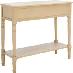 Kirklands Home Console Tables|Warm Natural 2- Drawer Samantha Console Table Tan