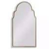 Kirklands Home Decorative Mirrors|Warm Silver Arched Wall Mirror