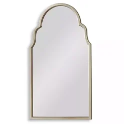 Kirklands Home Decorative Mirrors|Warm Silver Arched Wall Mirror