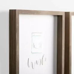 Kirklands Home Wall Plaques|Wash Dry Fold Wall Plaques, Set of 4