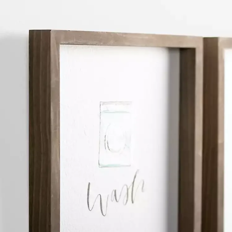 Kirklands Home Wall Plaques|Wash Dry Fold Wall Plaques, Set of 4