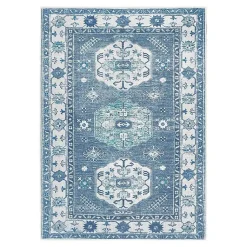Kirklands Home Area Rugs|Washable Shary Area Rug, 5x7 Blue