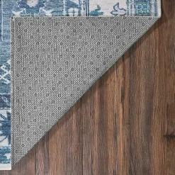 Kirklands Home Area Rugs|Washable Shary Area Rug, 5x7 Blue