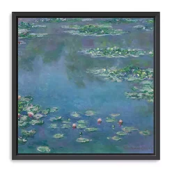 Kirklands Home Canvas Art|Water Lilies 1906 Framed Canvas Art Print Blue