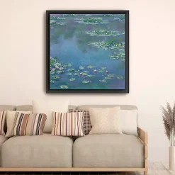 Kirklands Home Canvas Art|Water Lilies 1906 Framed Canvas Art Print Blue