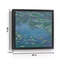 Kirklands Home Canvas Art|Water Lilies 1906 Framed Canvas Art Print Blue