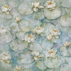 Kirklands Home Canvas Art|Water Lilies Framed Canvas Art Print