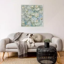 Kirklands Home Canvas Art|Water Lilies Framed Canvas Art Print