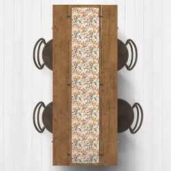 Sale Watercolor Autumn Botanicals Table Runner, 72 in. Fall