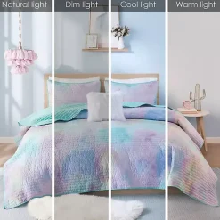Kirklands Home Quilts|Watercolor Tie-Dye 4-pc. Full/Queen Quilt Set