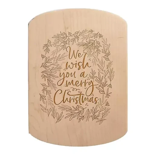 Sale We Wish You a Merry Christmas Oval Serving Board Christmas Dining & Entertaining